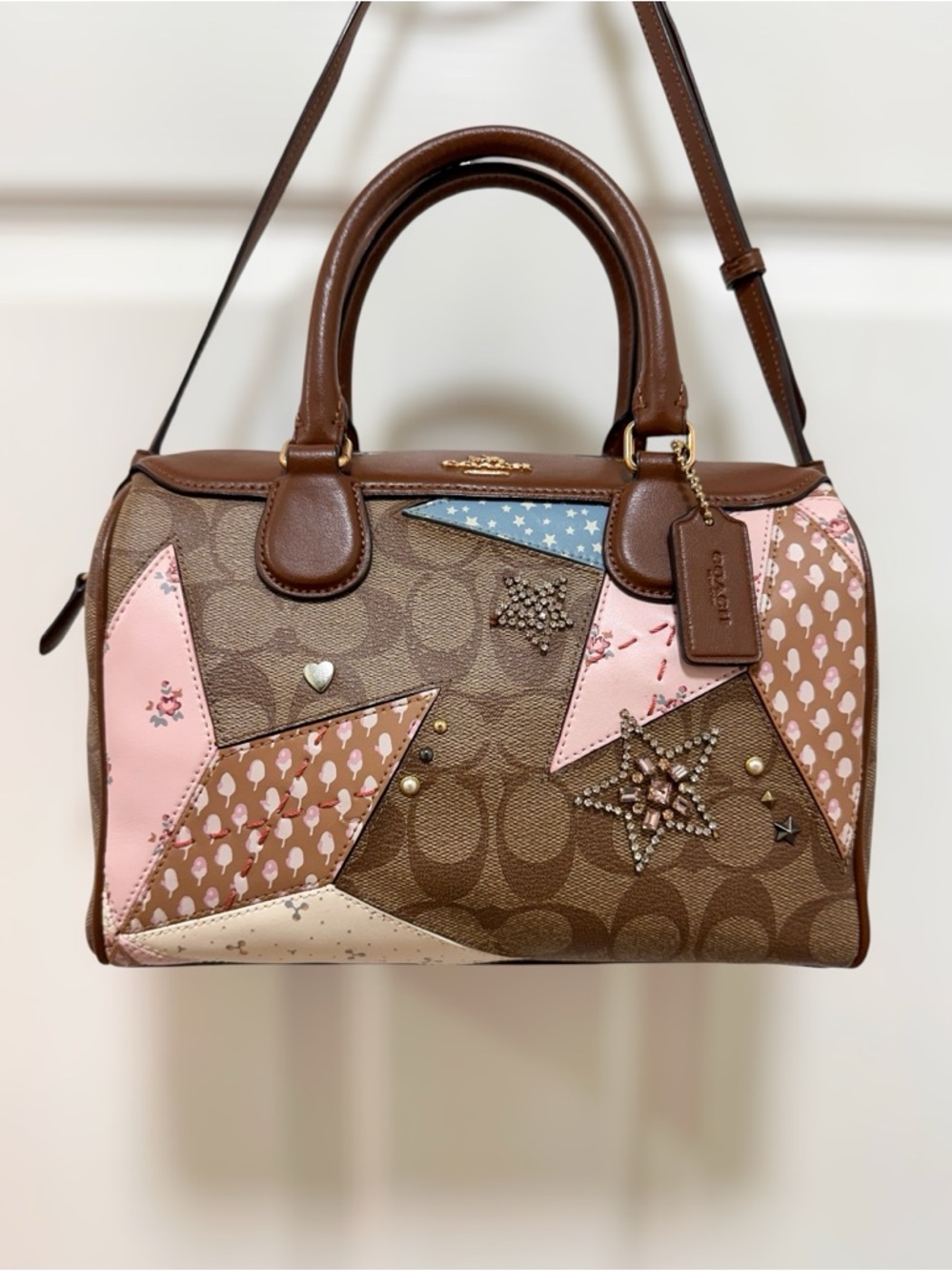 Coach Mini Bennett Satchel Signature Canvas Star Patchwork Limited‎ Edition